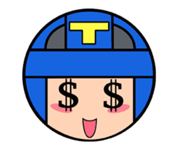 Cute blue head. No.2 sticker #14162813