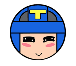 Cute blue head. No.2 sticker #14162814