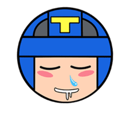 Cute blue head. No.2 sticker #14162815