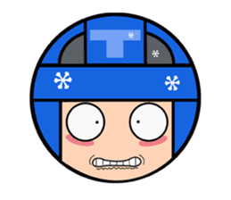 Cute blue head. No.2 sticker #14162816