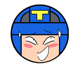 Cute blue head. No.2 sticker #14162817
