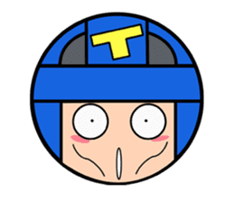 Cute blue head. No.2 sticker #14162818