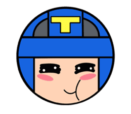 Cute blue head. No.2 sticker #14162819