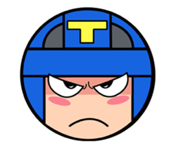 Cute blue head. No.2 sticker #14162820