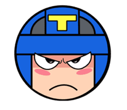 Cute blue head. No.2 sticker #14162820