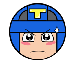 Cute blue head. No.2 sticker #14162821