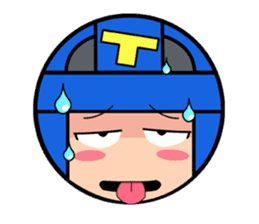 Cute blue head. No.2 sticker #14162823
