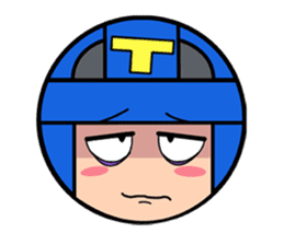 Cute blue head. No.2 sticker #14162824