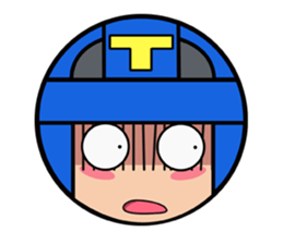 Cute blue head. No.2 sticker #14162825