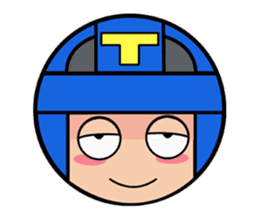 Cute blue head. No.2 sticker #14162826