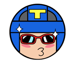 Cute blue head. No.2 sticker #14162827