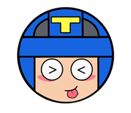 Cute blue head. No.2 sticker #14162828