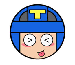 Cute blue head. No.2 sticker #14162828