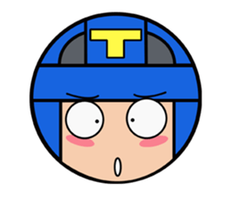 Cute blue head. No.2 sticker #14162829