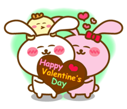 Cute Big Ear Rabbit & Chicken sticker #14162873