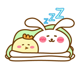 Cute Big Ear Rabbit & Chicken sticker #14162890