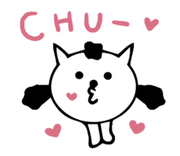 thoughtful cat girl sticker #14163042