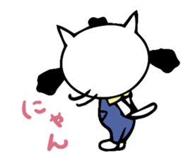 thoughtful cat girl sticker #14163051