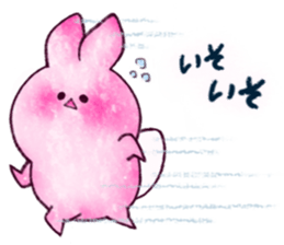 Pinky Cutie Bunny USAMI for Christmas ! sticker #14163391