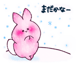 Pinky Cutie Bunny USAMI for Christmas ! sticker #14163394