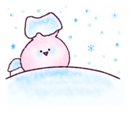 Pinky Cutie Bunny USAMI for Christmas ! sticker #14163395