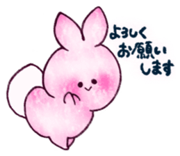 Pinky Cutie Bunny USAMI for Christmas ! sticker #14163397