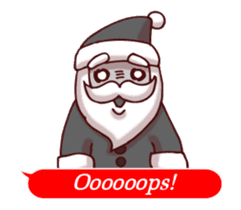 Merry Christmas Sticker! with Santa sticker #14163837