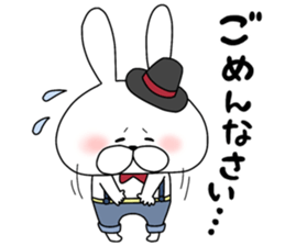 Lover rabbits for boy friend. sticker #14163945