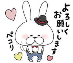 Lover rabbits for boy friend. sticker #14163949