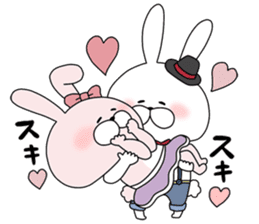 Lover rabbits for boy friend. sticker #14163955