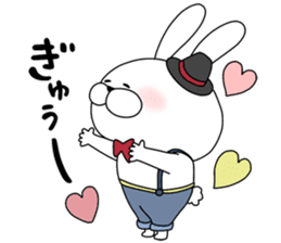 Lover rabbits for boy friend. sticker #14163960