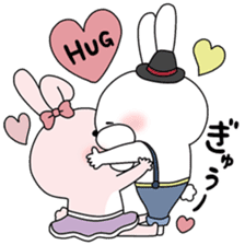 Lover rabbits for boy friend. sticker #14163961