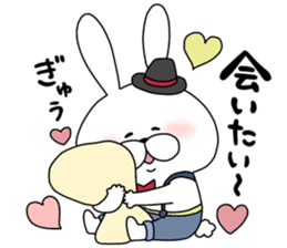 Lover rabbits for boy friend. sticker #14163963