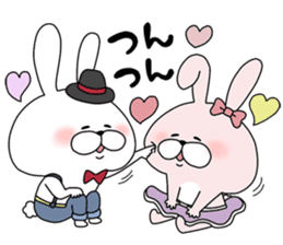 Lover rabbits for boy friend. sticker #14163964
