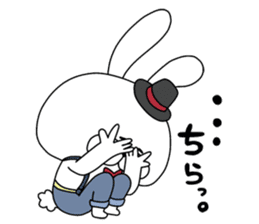 Lover rabbits for boy friend. sticker #14163973