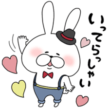 Lover rabbits for boy friend. sticker #14163974