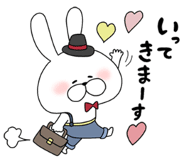 Lover rabbits for boy friend. sticker #14163975