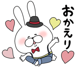 Lover rabbits for boy friend. sticker #14163976