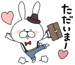 Lover rabbits for boy friend. sticker #14163977