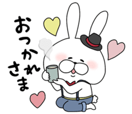 Lover rabbits for boy friend. sticker #14163978