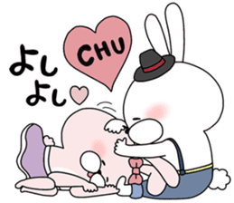 Lover rabbits for boy friend. sticker #14163979