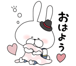 Lover rabbits for boy friend. sticker #14163980