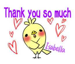 Isabella's exclusive sticker sticker #14164001