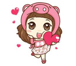 my girlfriend ! sticker #14164082