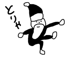 Black Santa Claus sticker #14164176