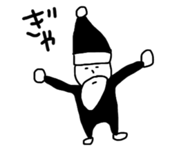 Black Santa Claus sticker #14164198