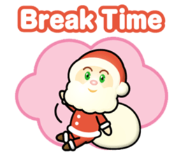 pretty mini santa claus sticker #14164552