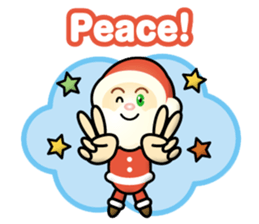 pretty mini santa claus sticker #14164554