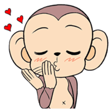 Lovely monkey Q-Ji(2) sticker #14164906