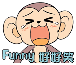 Lovely monkey Q-Ji(2) sticker #14164907
